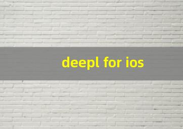 deepl for ios